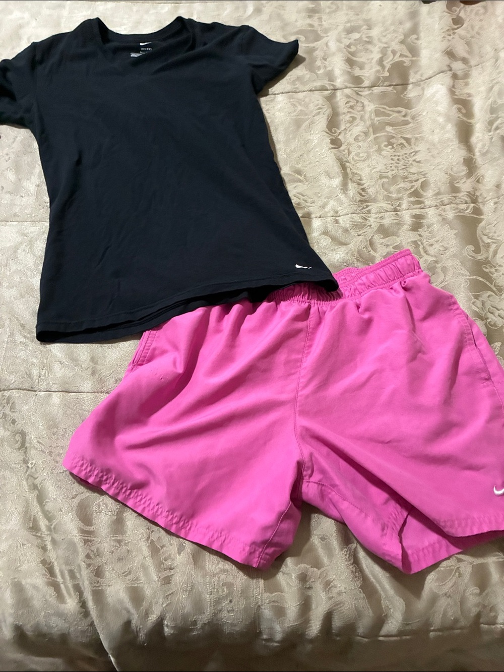 Nike men Hot Pink Athletic Shorts
